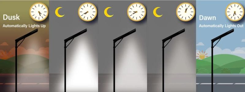 Government Project 11m 60W All in One Solar Street Light, Die Cast Aluminum Body Solar LED Light Lamp