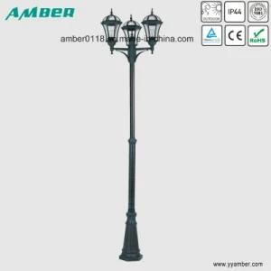 Triple Head Garden Pole Light