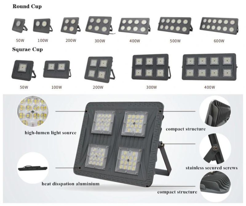 600W Great Quality High Integrated Shenguang Brand Outdoor LED Floodlight