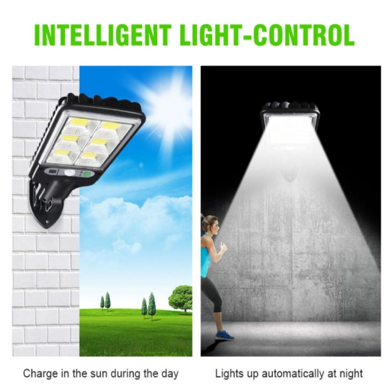 Solar Lighting Waterproof Sensor Solar Light COB LED Light Wall Night Lamp Solar 100 LED Garden Solar Light