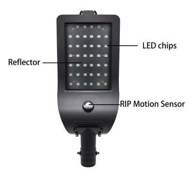 Professional 50W Solar LED Street Lights Outdoor Waterproof IP65 with PIR Motion Sensor and Good Service
