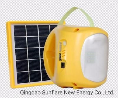 Factory Direct Sale Rechargeable Solar LED Camping Lamp Lantern Light with 3.7V/2200mAh Li Battery