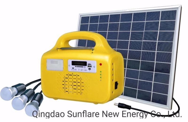 10W Solar Kit with MP3 and FM Radio