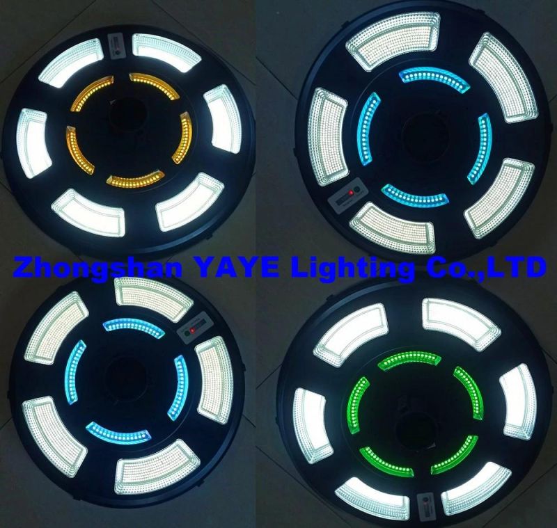 Yaye Hottest Sell 400W/300W UFO RGB Outdoor Waterproof All in One IP65 Road Street Roadway Garden Yard Smart with Motion Sensor Integrated LED Solar Light