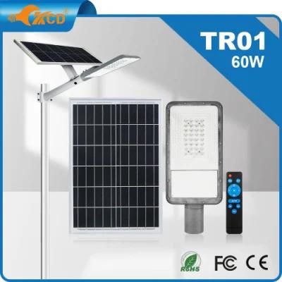 Outdoor High Lumen 6000K IP65 All in Two Split Solar Power LED Streetlight 100W 150W 200W 300W Street Light with Battery