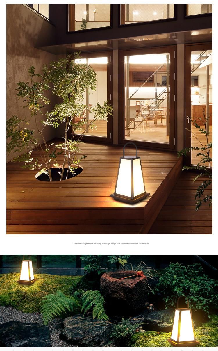Vintage LED Pillar Light Outdoor Japanese Decorative Waterproof Garden Yard Park Pathway Gate Door Villa Hotel Post Alloy Lamp