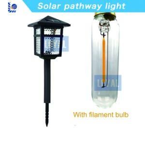 Loyal Good Quality Hot-Selling Solar Powered LED Outdoor Solar Panel Garden Filamentbulb LED Solar Pathway Lighting