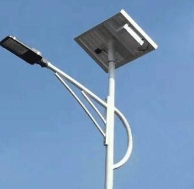 10m Galvanized Pole Single Arm100W LED Power Outdoor Top Battery Split Solar Street Light