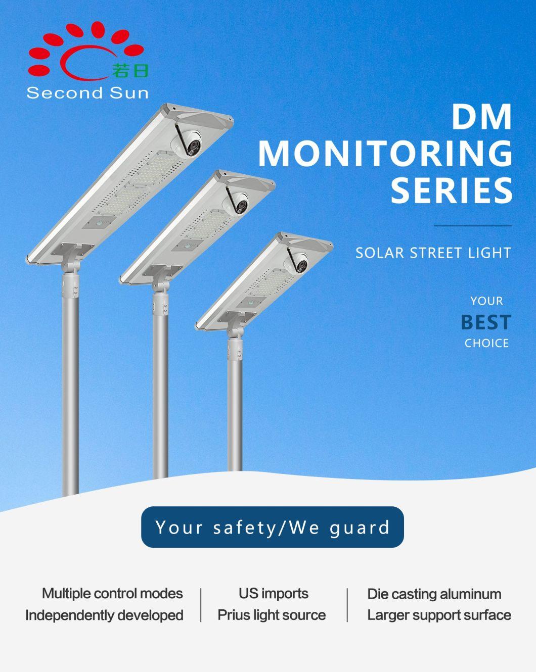 Road Safety Light 60W 80W 100W Solar LED Street Light with Camera Outdoor