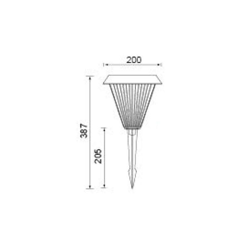 Solar Lighting Courtyard Quality LED Outdoor Lighting Solar Lawn Light with Oblique Square Cover