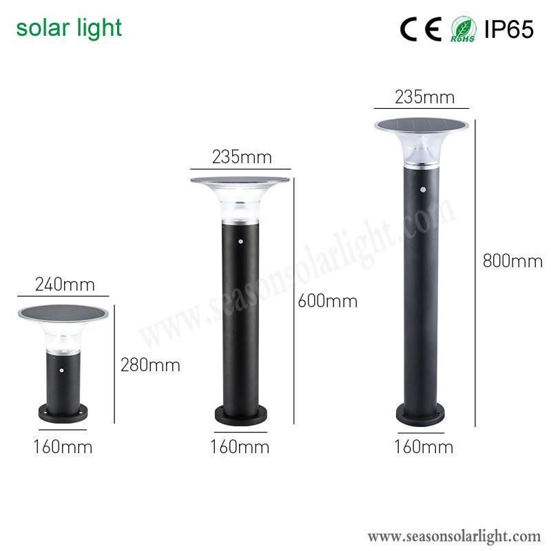 Factory Bright Solar LED Light 5W Outdoor Energy Solar Bollard Light LED Lamp for Garden Lighting