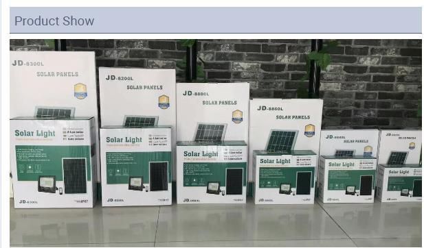 Die-Casting Aluminium Solar Powered Slim IP67 Waterproof Outdoor Floodlight 100W 200W 300W Watt LED Solar Flood Light