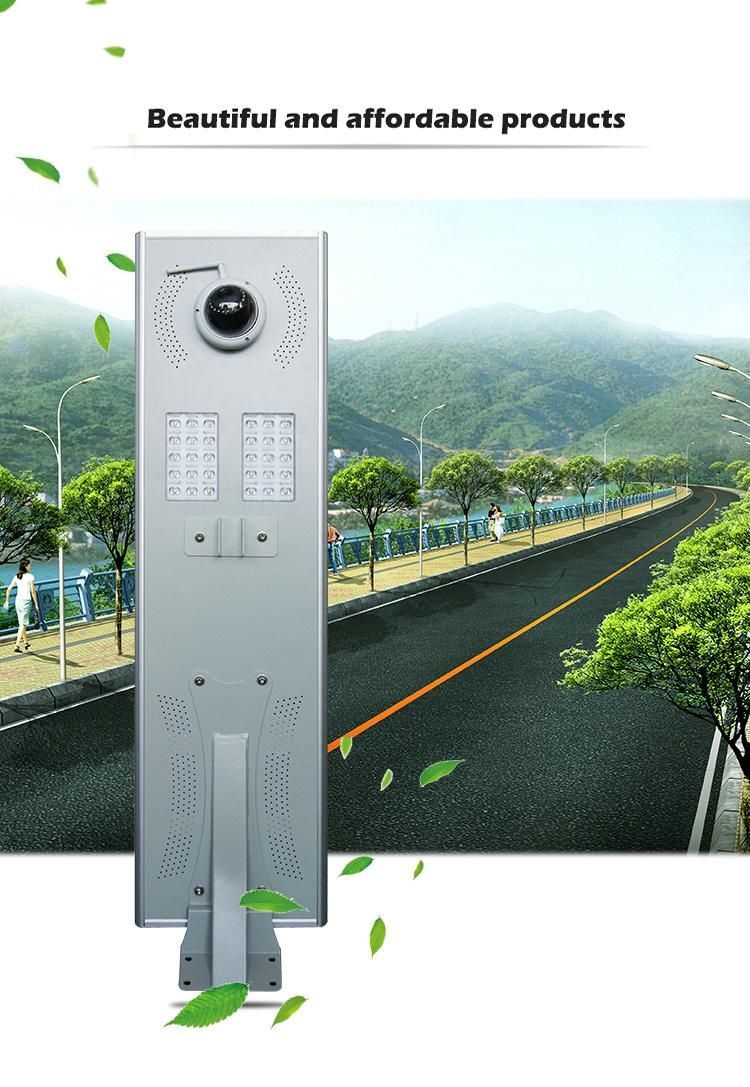 1080P CCTV Monitoring Camera 50W 3030 LED Chips Solar Light