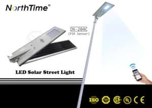 Monocrystalline Silicon Panel LED Solar Street Lights with Motion Sensor Phone APP