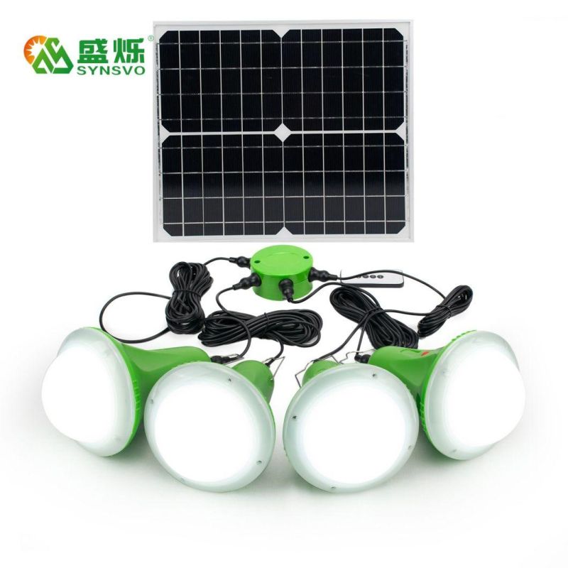 Solar Portable panel System of Lighting with Waterproof Power Display