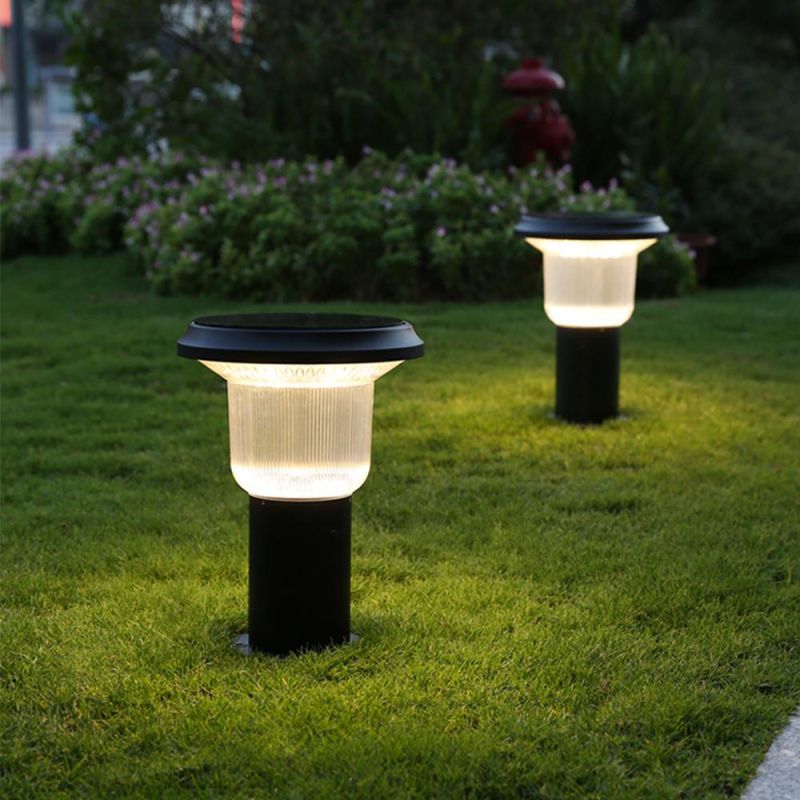 Glass Outdoor Solar Power Garden Stake Lawn LED Light Yard Garden Decoration Lighting Lamps