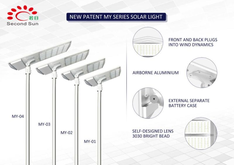 100W 200W 300W High Power Solar Light Without Motion Sensor All in One Solar Street Light