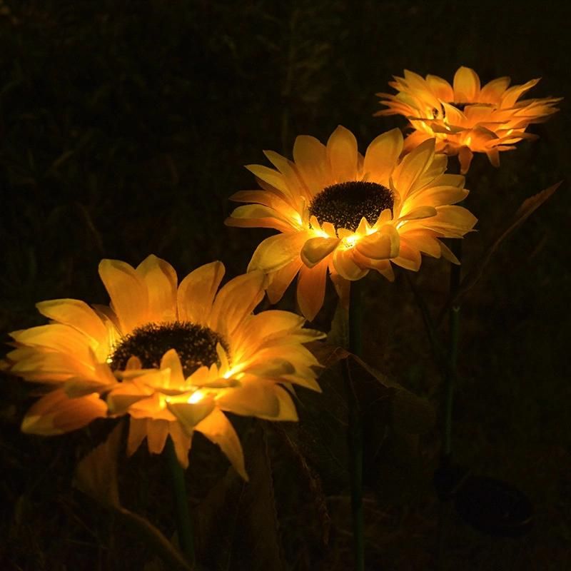 26 Inches Sunflower Garden Solar Light Decoration for Outdoor Backyard Patio Porch - Set of 2 Wyz16578