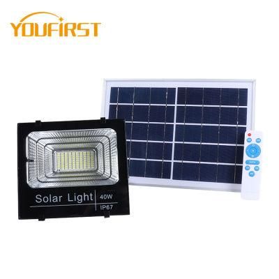 Most Powerful Outdoor IP65 Aluminium Waterproof Marine 25W 40W 60W 100W 200W 300W LED Solar Flood Lights