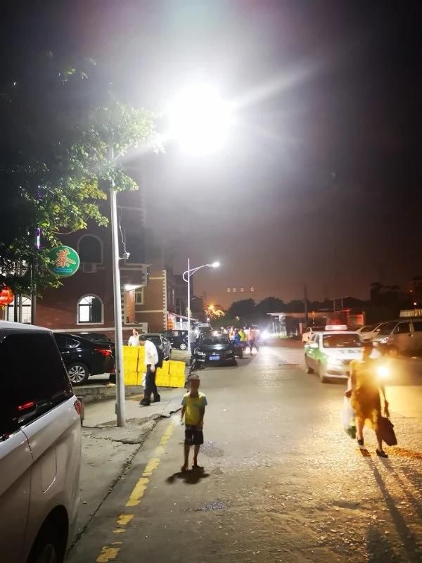 420W Top Brightness Integrated Solar Street Lights, Solar Panel LED Intelligent Controller and Lithium Battery All in One Easy to Install Road Lights