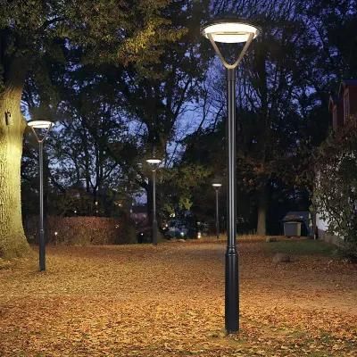 Integrated Solar LED Plaza /Garden /Courtyard Light Motion Sensor All in One Solar Park Light Outdoor