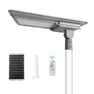 200W LED Solar Street Light Dusk to Dawn with Radar Sensor and Remote Control, 6000K Super Bright Outdoor Solar Street Lights
