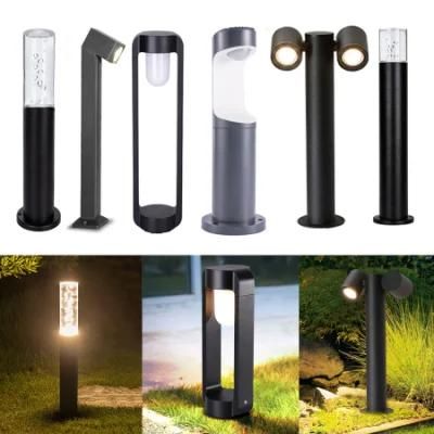 60cm Waterproof Garden Pillar Light Outdoor Lawn Lamp Aluminum Pillar Post Light Courtyard Landscape Pathway Bollard Light