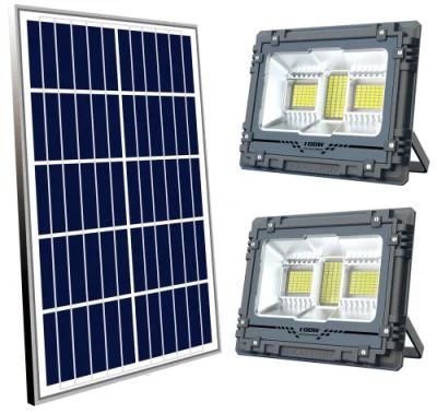 Yaye Hottest Sell High Quality Die Casting Aluminum 100W Solar LED Flood Spot Lighting with Remote Controller/ 1000PCS Stock