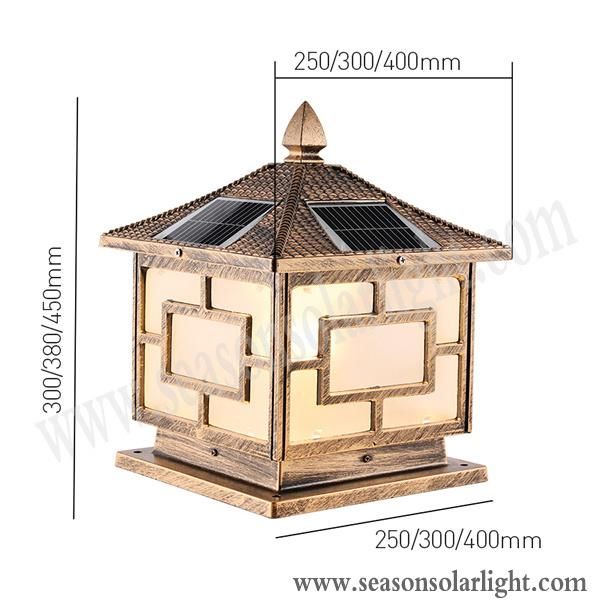 Bright Decking Light CE Solar Post Lighting Outdoor Garden Lighting with Warm White LED Light