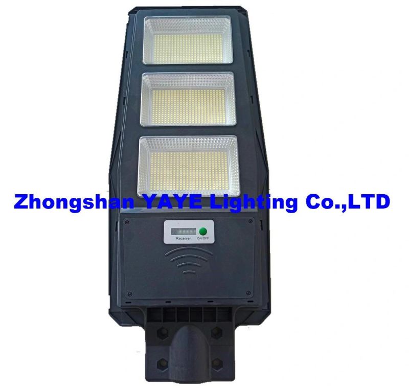 Yaye Hottest Sell Factory Price High Quality 300W Sensor Solar LED Street Road Garden Wall Lighting with 500PCS Stock/ Remote Controller (YAYE-22SLSL300WC)
