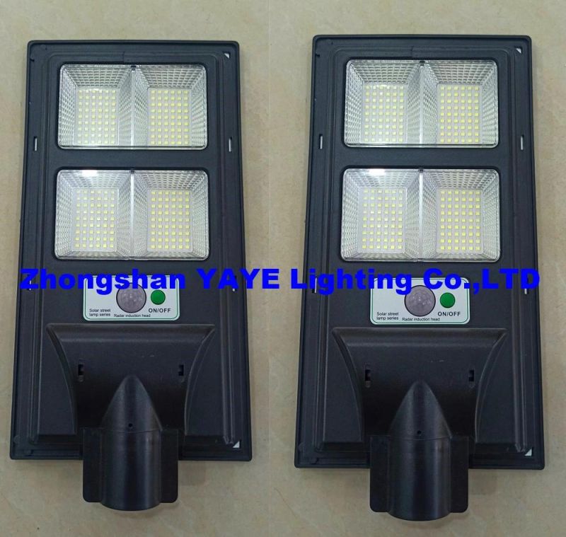 Yaye Hottest Sell 100W All in One Solar LED Street Road Garden Wall Light with Waterproof IP65 500PCS Stock (YAYE-22SLSL100WG)