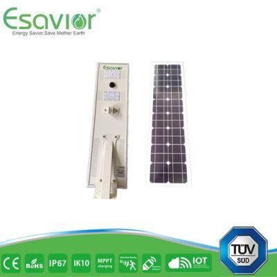 Esavior 307.20wh Capacity LiFePO4lit Batteries Solar Street Lights Solar Lights for Outdoor Lighting