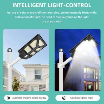Integrated Solar Street Light 100W 200W 300W Waterproof IP65 Automatic Light Control Outdoor 6V SMD Modern High Power