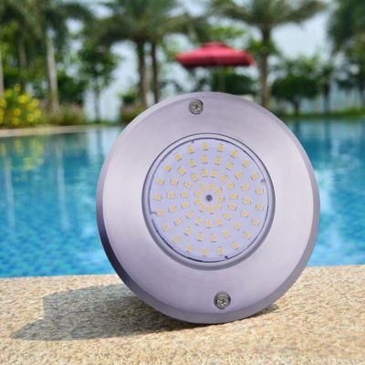 7.5mm Slim bluetooth Control RGB IP68 Resin Filled Underwater Swimming Pool LED Lights Stainless Steel