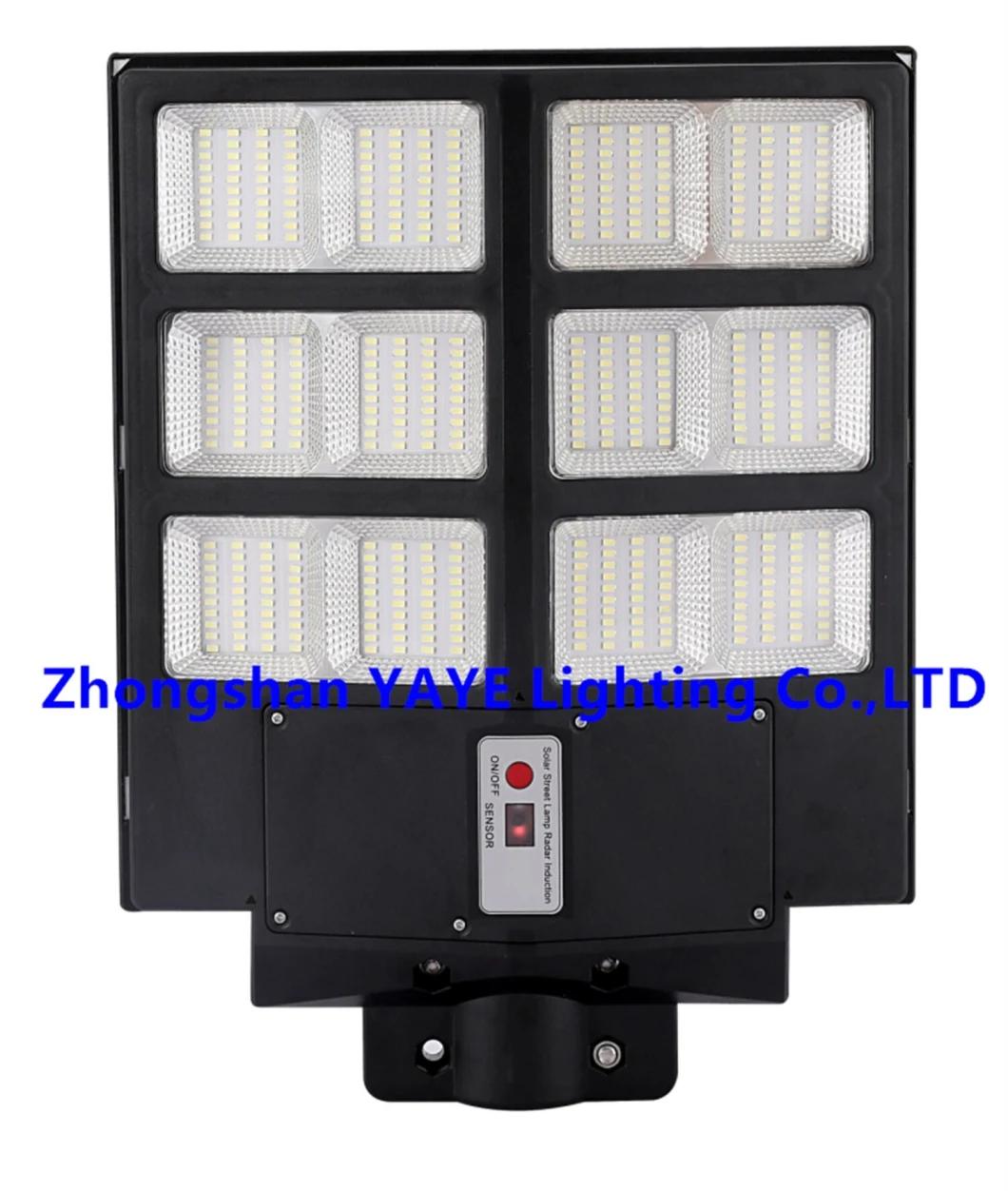 Yaye 400W Outdoor All in One/ Integrated Motion Sensor Solar LED Street Road Light Garden Light with Panel and Lithium Battery/ 1000PCS Stock