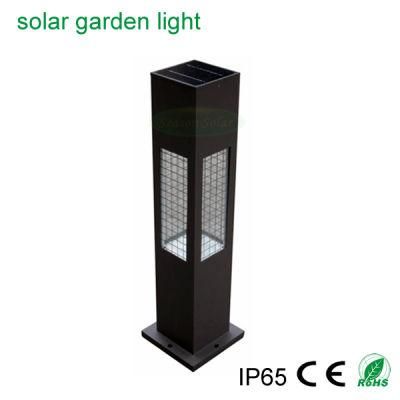 Outdoor Waterproof Garden Solar Lights Pathway Decorative Bollard Light Square Style Lawn Lamp LED Landscape Lighting