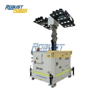 Australia Standard Battery and Kubota Diesel Generator LED Floodlight Tower