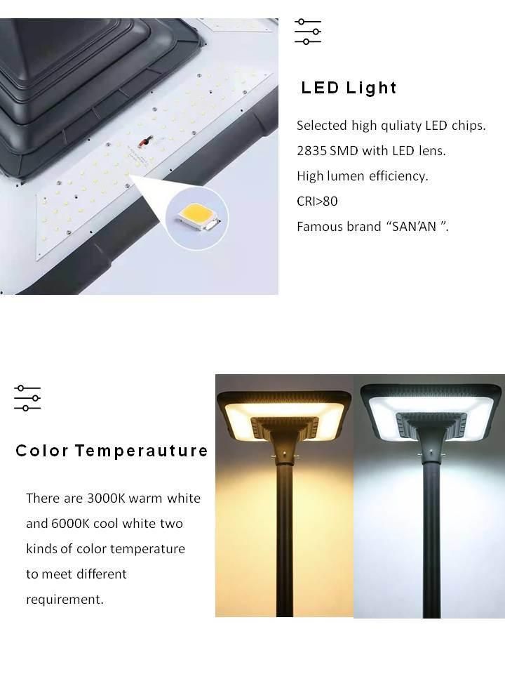 China Suppliers. Energy-Saving IP65 Waterproof High Brightness and Environmentally Friendly Auto-Sensing LED Solar Courtyard Floodlight Solar Garden Light