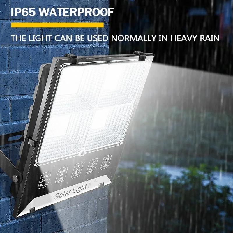 High Power Outdoor LED Flood Light Factory LED Decoration Light Solar Energy Ceiling Light Solar Floodlight with Remote Control Sensor IP65 Solar Flood Light
