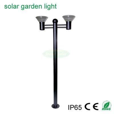 10W Solar Panel Pathway Yard Lighting Solar Outdoor Garden Light with Warm+White LED Light &amp; Lamp
