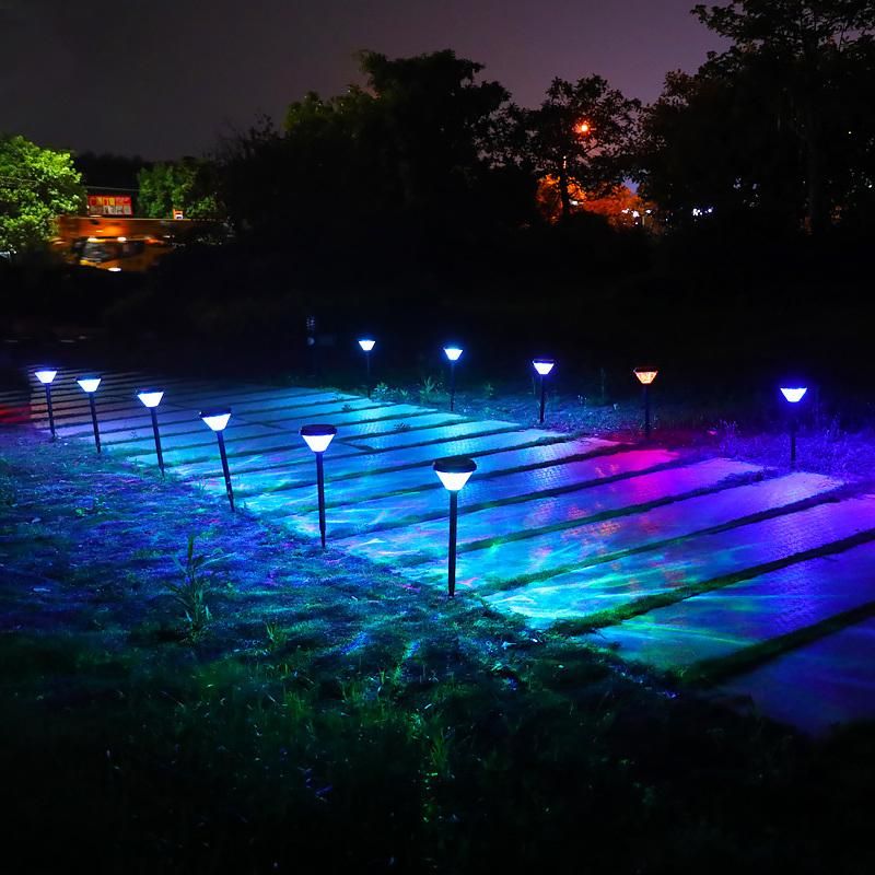 Spot Yard Outdoor Decorations Lighting Tower Decoration Vertical Bollard Lights LED Solar Garden Light with Pole
