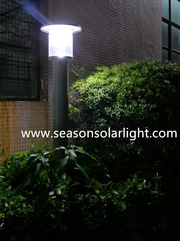 Factory Supplier S. S Material Energy Saving Lamp Outdoor LED Solar Pillar Lamp for Garden Lighting