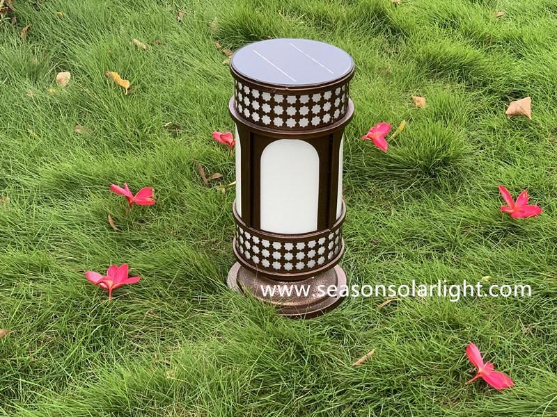 New Energy Round Style LED Lighting Lamp Outdoor Solar Garden Light for Gating Lighting