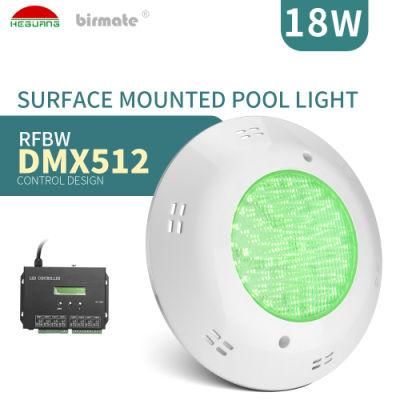 18W RGBW DMX512 Control 12V Pool Light Waterproof Swimming Pool Light