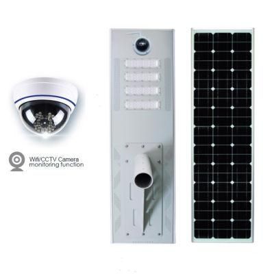 Human Induction CCTV Camera 100W Brightness LED Chips Solar Light