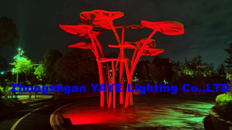 Yaye Manufacturer of 800W RGB bluetooth Music Rhythm Solar LED Flood Garden Wall Lamp for Outdoor Using IP67 Waterproof 60W to 800W Available with 2000PCS Stock