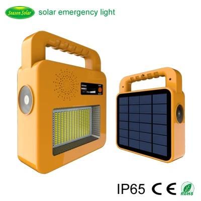 USB Rechargeable LED Lantern &amp; Solar Powered Camping Light Outdoor Portable Solar Lamp for Hiking Emergency Lighting