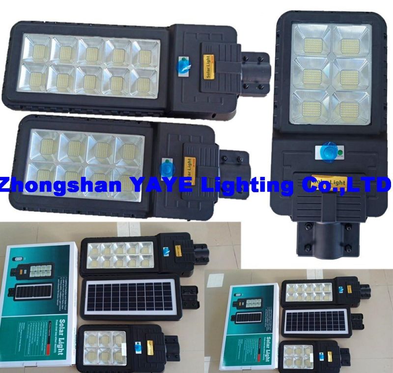 Yaye 2021 Hot Sell 300W 250W 200W 150W 100W 50W TUV SGS ISO CE Solar Street Road Garden LED Lamp 1000PCS Stock/Radar /Remote / 3 Years Warranty