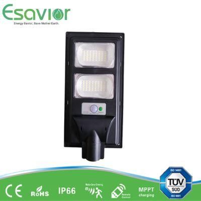 Esavior Solar Powered 60W All in One Integrated LED Outdoor Solar Street/Road/Garden Light with Motion Sensor IP66
