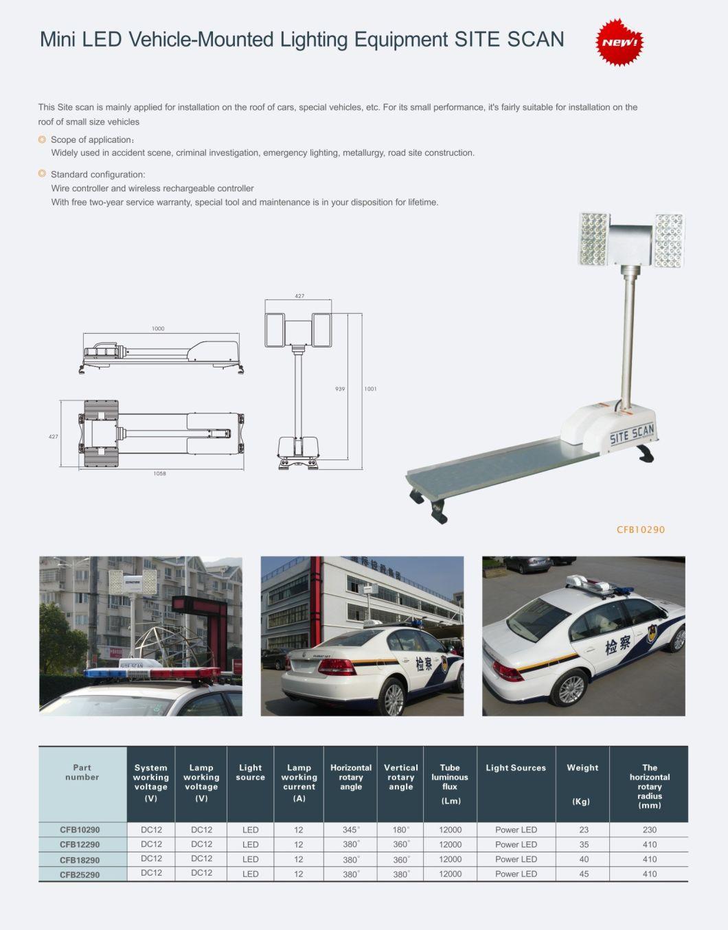 Senken Mini LED Vehicle-Mounted Lighting Equipment Site Scan Light Tower CFB10290